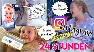 24 STUNDEN bestimmt INSTAGRAM MEIN LEBEN 😳🙈  Mavie Noelle Family Living [upl. by Ruffin]