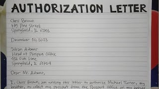 How To Write An Authorization Letter Step by Step Guide  Writing Practices [upl. by Yaffit305]