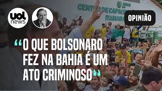 Bolsonaro foi à Bahia fazer politicagem é inaceitável diz Marco Antonio Villa [upl. by Llekim473]