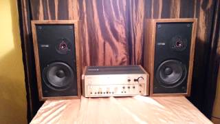 SONY TA5650 VFET AMPLIFIER  EPI 100 SPEAKERS [upl. by Zamora]