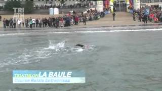 Triathlon Audencia La Baule Natation Relais Entreprises [upl. by Cerveny680]