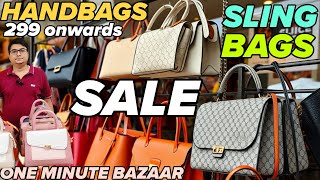 👜SALE on Trendy HANDBAGS SLING BAGS Tote Bags Partywear Clutches Wallets  299 Onwards [upl. by Nalyk276]