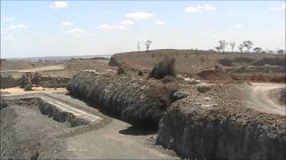 Blasting using explosives Quarry work Sequel Drill and blast [upl. by Gerdi]