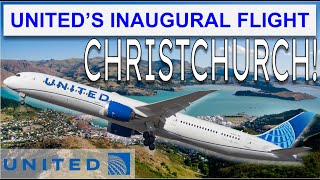 Flying on United Airlines’ INAUGURAL FLIGHT to CHRISTCHURCH in Premium Plus [upl. by Ibot527]