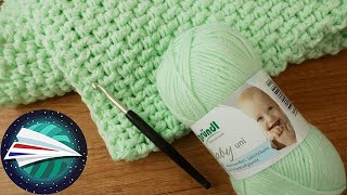 Baby Deken Haken  Super eenvoudig voor beginners  Mini babydeken [upl. by Gatias]