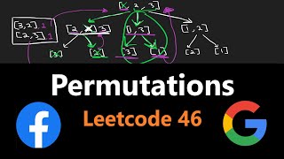 Backtracking Permutations  Leetcode 46  Python [upl. by Adest119]