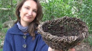 Basket weaving from palm seed stems [upl. by Ploch360]