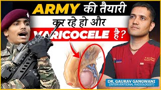 Can We Join Armed Forces If We Have Varicocele  Dr Gaurav Gangwani Interventional Radiologist [upl. by Haila492]