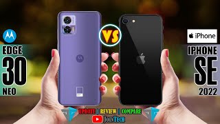 MOTOROLA EDGE 30 NEO VS IPHONE SE 2022 FULL SPECIFICATIONS COMPARISON [upl. by Osana656]