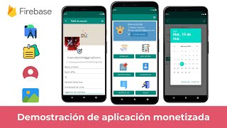 Demostración de proyecto monetizado  Agenda profesional con Android Studio y Firebase [upl. by Remmus]