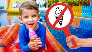 Vania Mania Kids Learn Pool Safety Rules [upl. by Auoy]