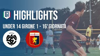 Highlights SpeziaGenoa U14 Pro Girone PiemonteLiguria 16 giornata stagione 202324 [upl. by Ardnuahs]