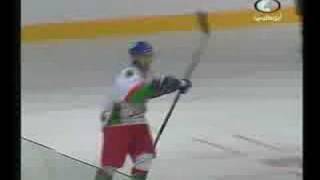 Amazing goal Yassine Fahas VS Morocco  Arab Cup Ice Hockey [upl. by Dat201]