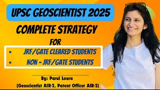 UPSC Geoscientist 2025 Preparation strategy Full planPYQ [upl. by Einnim637]