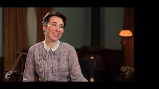 Interviewing Loretta Walsh on the set of When Calls the Heart [upl. by Hughes]