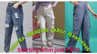 ❣️Myntra Trending Cargos Jeans Full Review❣️ EORS Haul Starting from ₹400 Must Have Cargos amp Jeans [upl. by Tresa687]