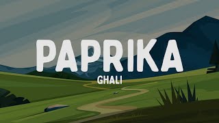 Ghali  Paprika TestoLyrics [upl. by Nivrad305]