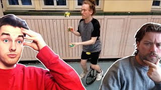 Solving 3 Rubiks Cubes whilst juggling on a unicycle for the first time ever [upl. by Rimaa]