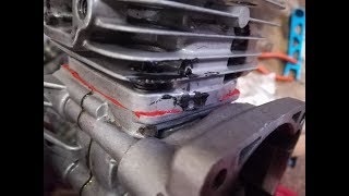 Rovan Baja 45cc Porting Rebuild amp Engine Test 2 [upl. by Aleyam]