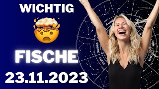 FISCHE ♓️🤩 DAS IST DEIN DURCHBRUCH ⭐️ Horoskop  23November 2023 fische tarot [upl. by Brogle]