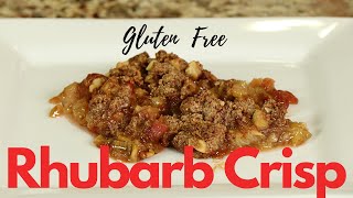 How To Make Rhubarb Crisp  Delicious And Healthy  Rockin Robin Cooks [upl. by Rance]