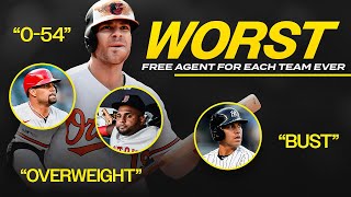 The Worst MLB Free Agent Signing for Each Team Ever [upl. by Henderson]