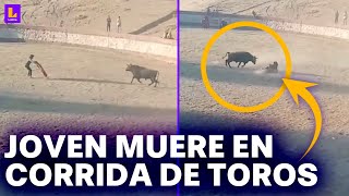 Joven muere en corrida de toros de Perú [upl. by Nedry]