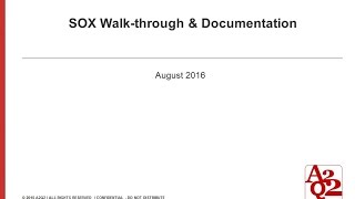 59  SOX walkthrough Overview [upl. by Pauli]