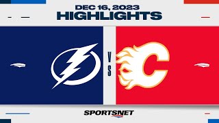 NHL Highlights  Lightning vs Flames  December 16 2023 [upl. by Octavla]