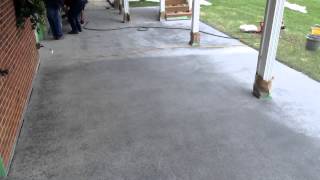 How To  Sprayed Concrete Overlay In A Slate Pattern [upl. by Almeda395]