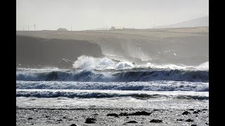 Stormy Sea at Feothanach Dingle Peninsula [upl. by Yuh]