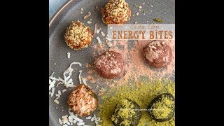 No Bake Energy Bites With Dates Zaatar and Tahini [upl. by Schlessel532]