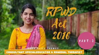 RPWD act 2016 part 2 [upl. by Emersen]