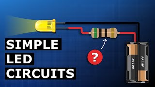 Simple LED circuit  basic electronics [upl. by Small]