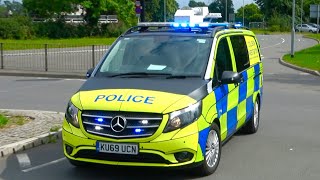 Serious Collision Investigation Unit Responding to RTC in NEW Mercedes Vito with LIGHTS  SIRENS [upl. by Halsted]