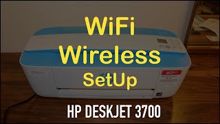 How To Do WiFi SetUp of HP Deskjet 3700 Series AllInOne Printer [upl. by Seadon]