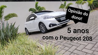 Peugeot 208 Griffe 16 16v com câmbio automático  opinião após 5 anos de convivência [upl. by Aicrag]