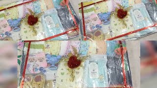 Easy baby trousseau packing ideas at home  How to pack clothes at home [upl. by Zoila578]