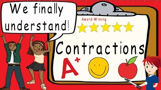 Contractions  Award Winning Contractions Teaching Video  What is a Contraction  Apostrophe [upl. by Carole735]