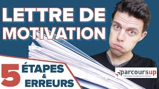 LETTRE DE MOTIVATION JOB DÉTÉ amp PARCOURSUP  COMMENT SE DÉMARQUER [upl. by Lichtenfeld156]