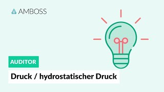 Physik Teil 1  Grundlagen des Drucks und hydrostatischer Druck  AMBOSS Auditor [upl. by Clari824]