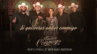 Julieta Venegas x Grupo Marca Registrada  Andar Conmigo Lyric Video [upl. by Gnud]