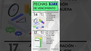 Calendario Fiscal Octubre 2024  Obligaciones Fiscales  Grupo Altea MG [upl. by Tudela26]