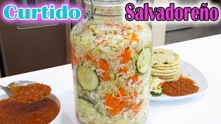 Prepara un DELICOSO Repollo Salvadoreño para tus PUPUSAS [upl. by Ettevroc]