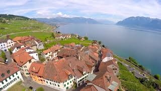 LAVAUX SWITZERLAND IN 4K GO PRO 4DRONE [upl. by Eladroc]