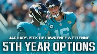 Jaguars Pick Up Lawrence amp Etienne 5th Year Options [upl. by Ezekiel274]