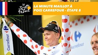 La minute Maillot à pois Carrefour  Étape 8  Tour de France 2018 [upl. by Ain]