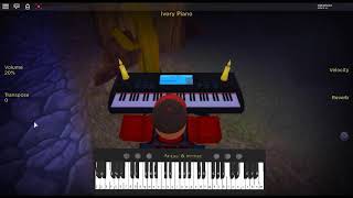 Amor Foda by Bad Bunny on a ROBLOX piano [upl. by Nnylcaj]