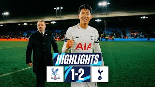 CRYSTAL PALACE 12 TOTTENHAM HOTSPUR  PREMIER LEAGUE HIGHLIGHTS  FOUR WINS IN A ROW [upl. by Ahron]