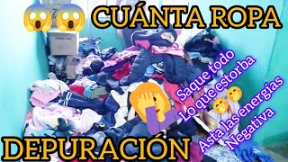 Depuración de ropa cambio en mi cuarto saque muchas ropa 😱 [upl. by Doughty]